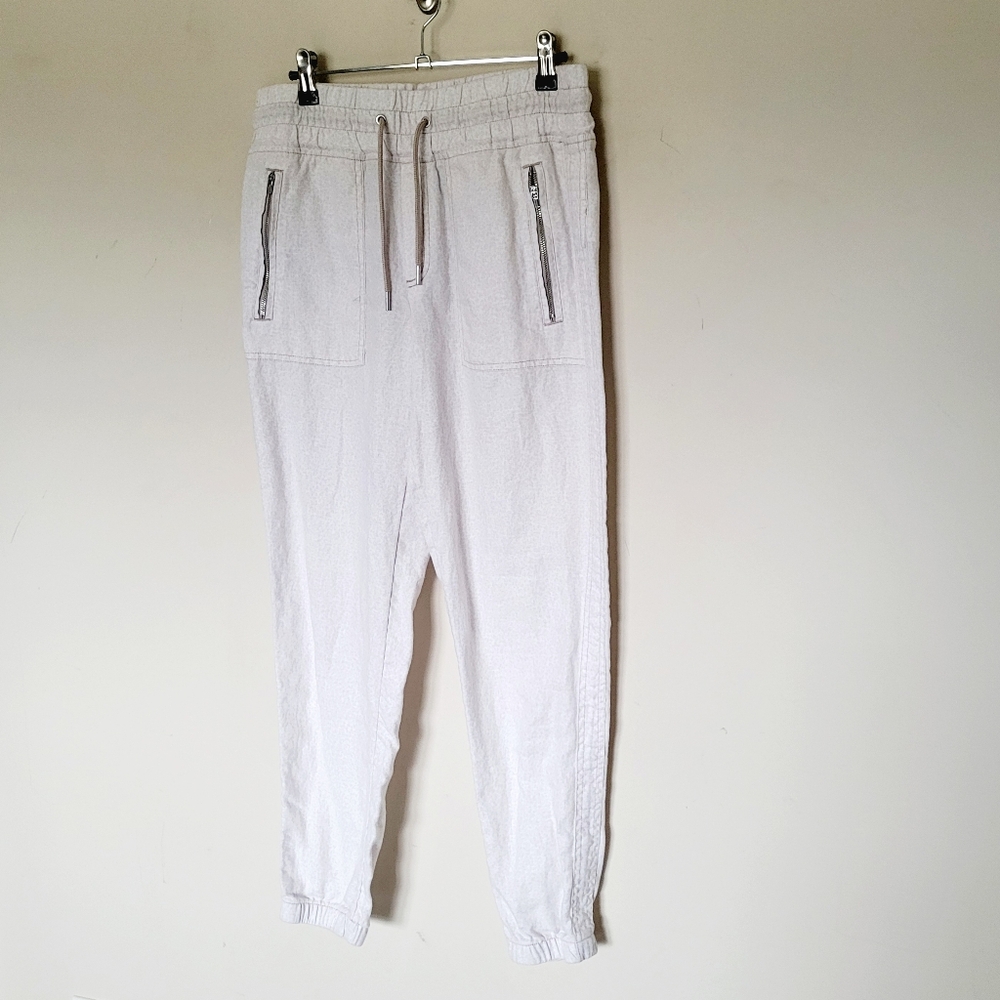 Athleta Cheetah Cabo Linen Jogger Travel Lifestyle Pant - Picture 6 of 10